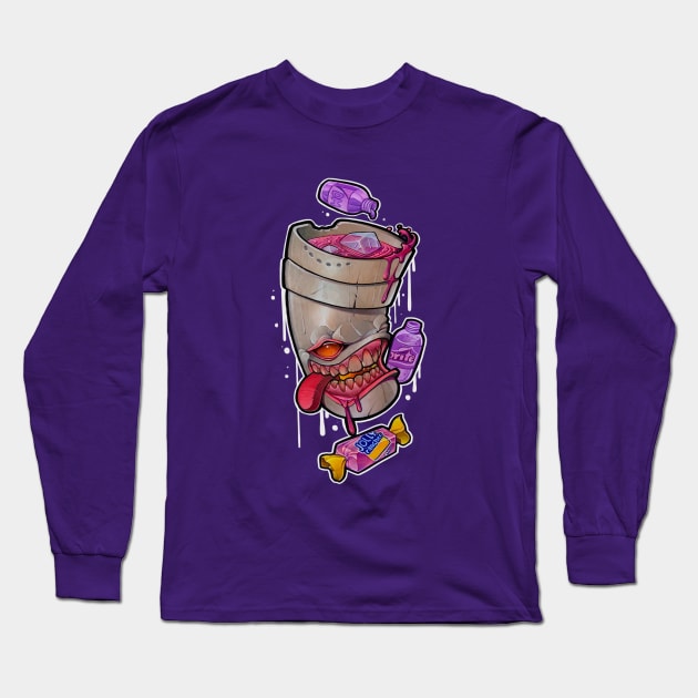 Purple Drank-2 Long Sleeve T-Shirt by skinwerks